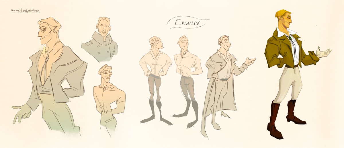 mashkedpotatoes's tweet photo. character development 
#SnK #AttackonTitan #ShingekinoKyojin #AoT #erwinsmith #erwin #characterdesign https://t.co/h4Oh3IcWst