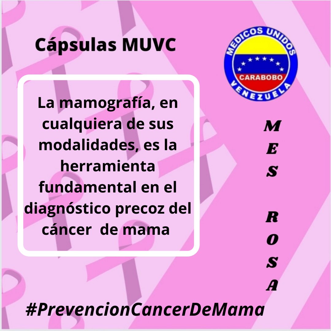 Las #CapsulasMUVC durante todo el #MesRosa están dedicadas a la #PrevencionCancerDeMama y son un espacio privilegiado de información que llega a todos de la mano del Dr. José Prince Duno <a href="/princeoncologo/">jose prince duno</a> destacado miembro de <a href="/muvcarabobo/">MUVCarabobo</a> #PorLaSaludYLaVida
<a href="/MedicosUnidosVe/">Médicos Unidos Vzla</a>