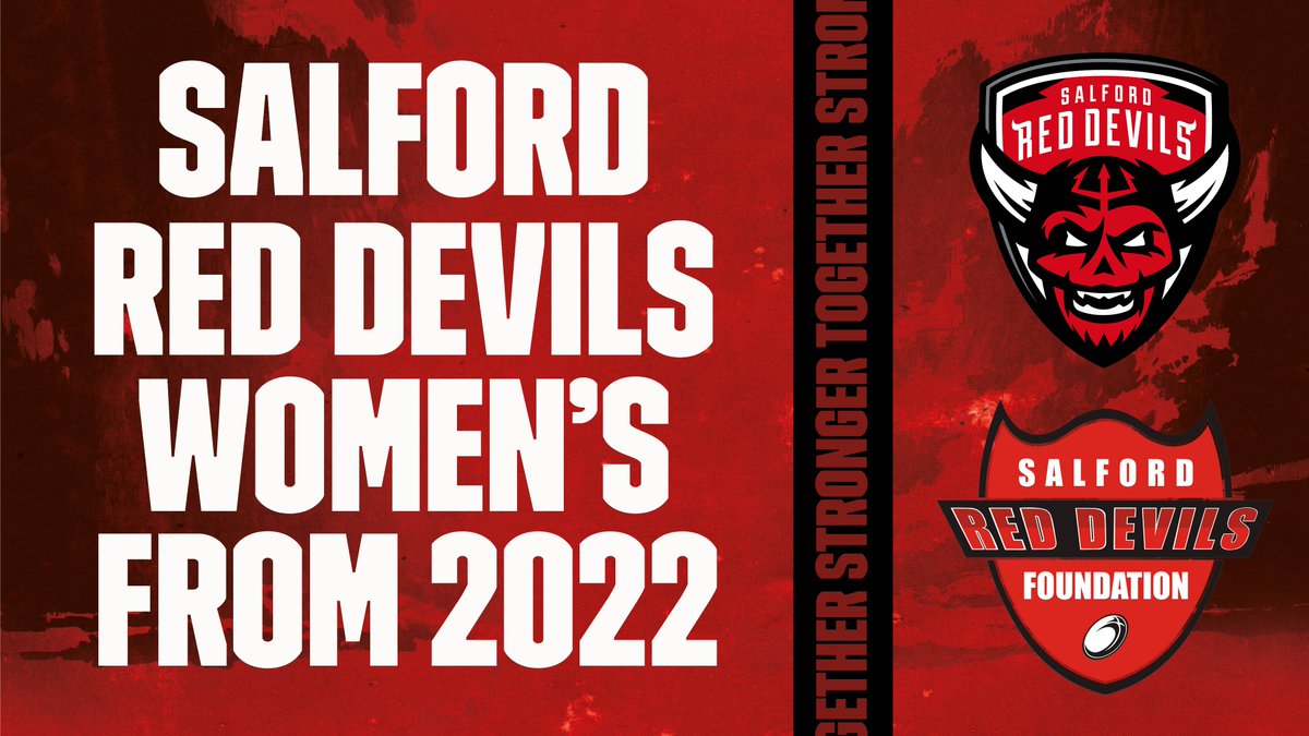 Salford Red Devils are delighted to announce the launch of a new Women’s open age team for the 2022 season! 🧐 𝗥𝗘𝗔𝗗 👉 bit.ly/3By3FMe 💪 #TogetherStronger 🔴👹