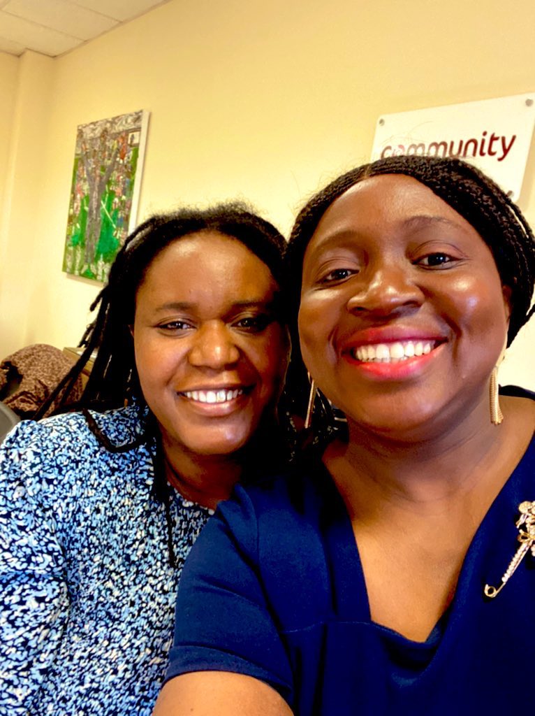 AOsundeko's tweet photo. My smile just reflects how happy I felt when I finally met @Ms_SThompson in person after numerous @LabourWomensNet executive committee zoom meetings❤️ Watch Sharon’s video and you’ll understand why she’s the ultimate Tory-slayer in my honest opinion 💪🏼 🌹 #LWNsister https://t.co/afVnkHOJvV