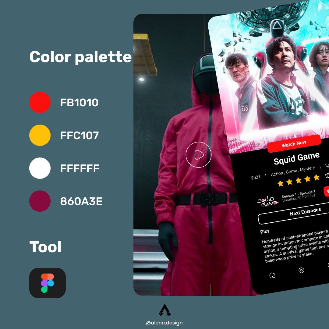 alenn_design's tweet image. Movie App 🙂 
.
Like and comment your opinion below
.
Movie tagg @thesquidgame 
 
.

#ui #ux #uiuxdaily #uiux #uiuxdesign #uidesign #uitutorial #uitrends #uidesigner #design #designer #web #website  #userinterface #templates #uxdesign #figma #figmadesign #squidgame #movie