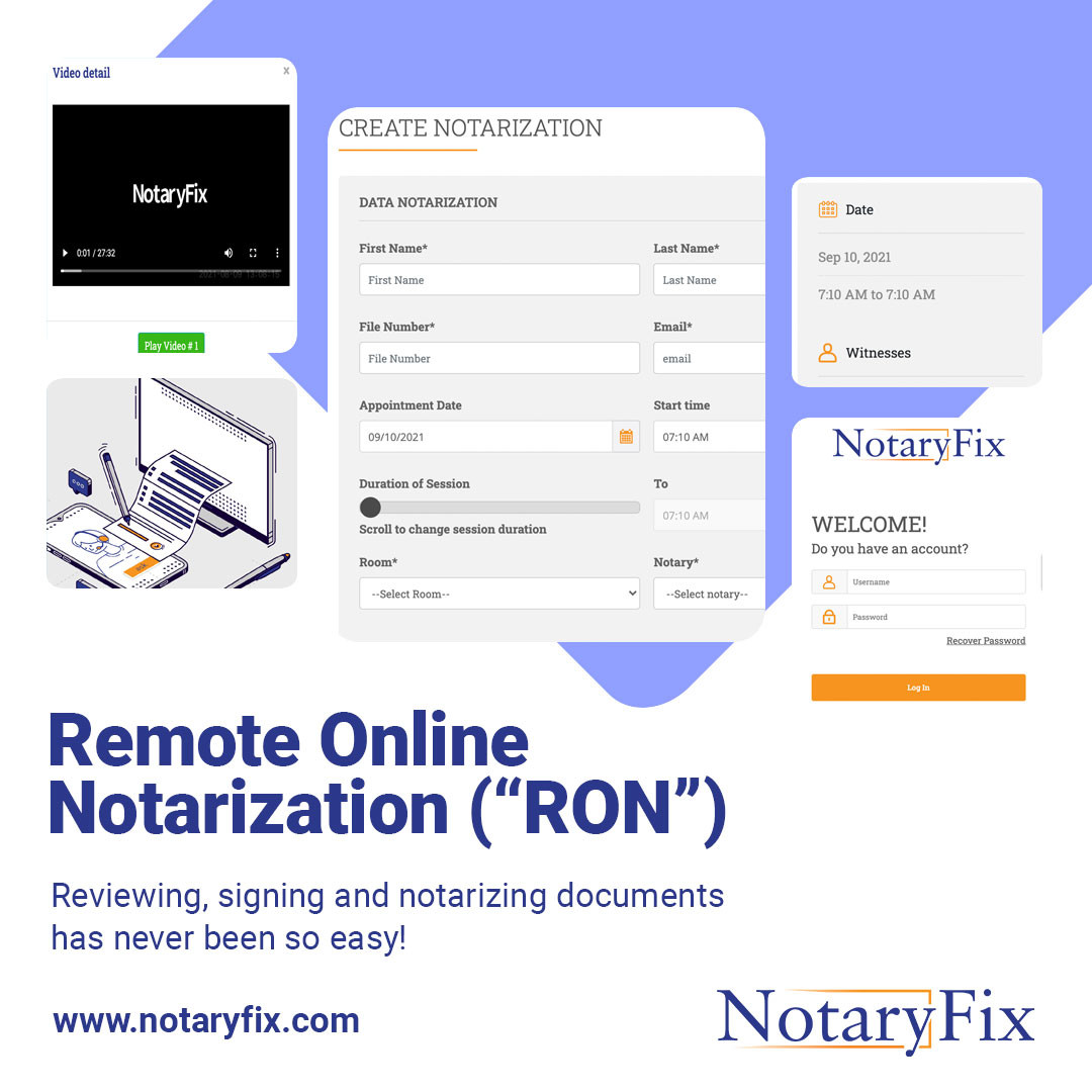 We are a Remote Online Notarization platform created specifically for attorneys and their clients.

#onlinenotarization #legalpractices #NotaryFix