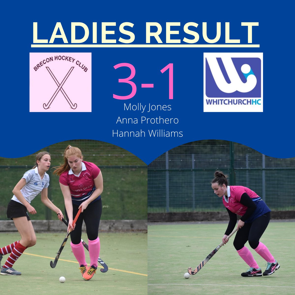 breconhc's tweet photo. First 3️⃣ points of the season for our ladies.
Thank you for all their support yesterday!
Play of the match: Holly (on Debut)
#OnePink https://t.co/FQKGwaIkeS