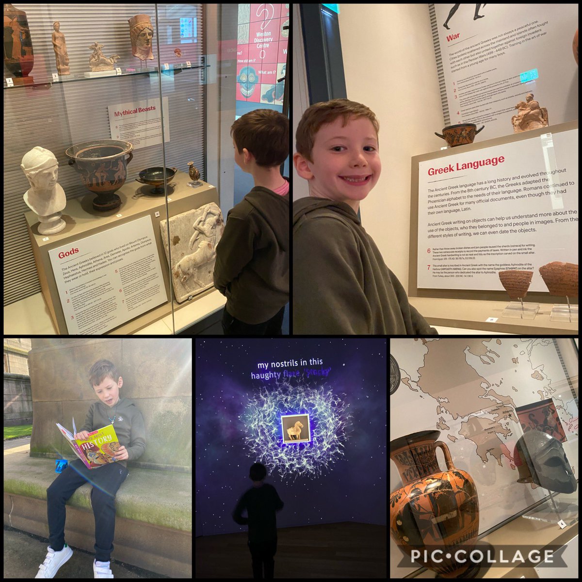 gibbonsjlmp's tweet photo. Lovely afternoon at the museum researching Ancient Greece as part of Oliverβs history unit. @stthomasce @laura_culture @World_Museum #homeworkmenu https://t.co/T9TnbCBMd2