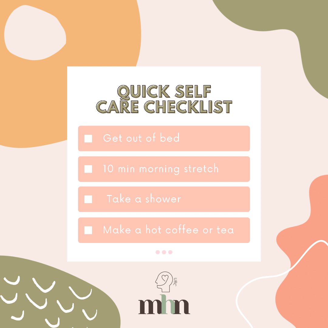 Happy world mental health day! Celebrate today by taking care of and listening to yourself - if you don’t know where to start, check out our mini checklist! #WorldMentalHealthDay #selfcare