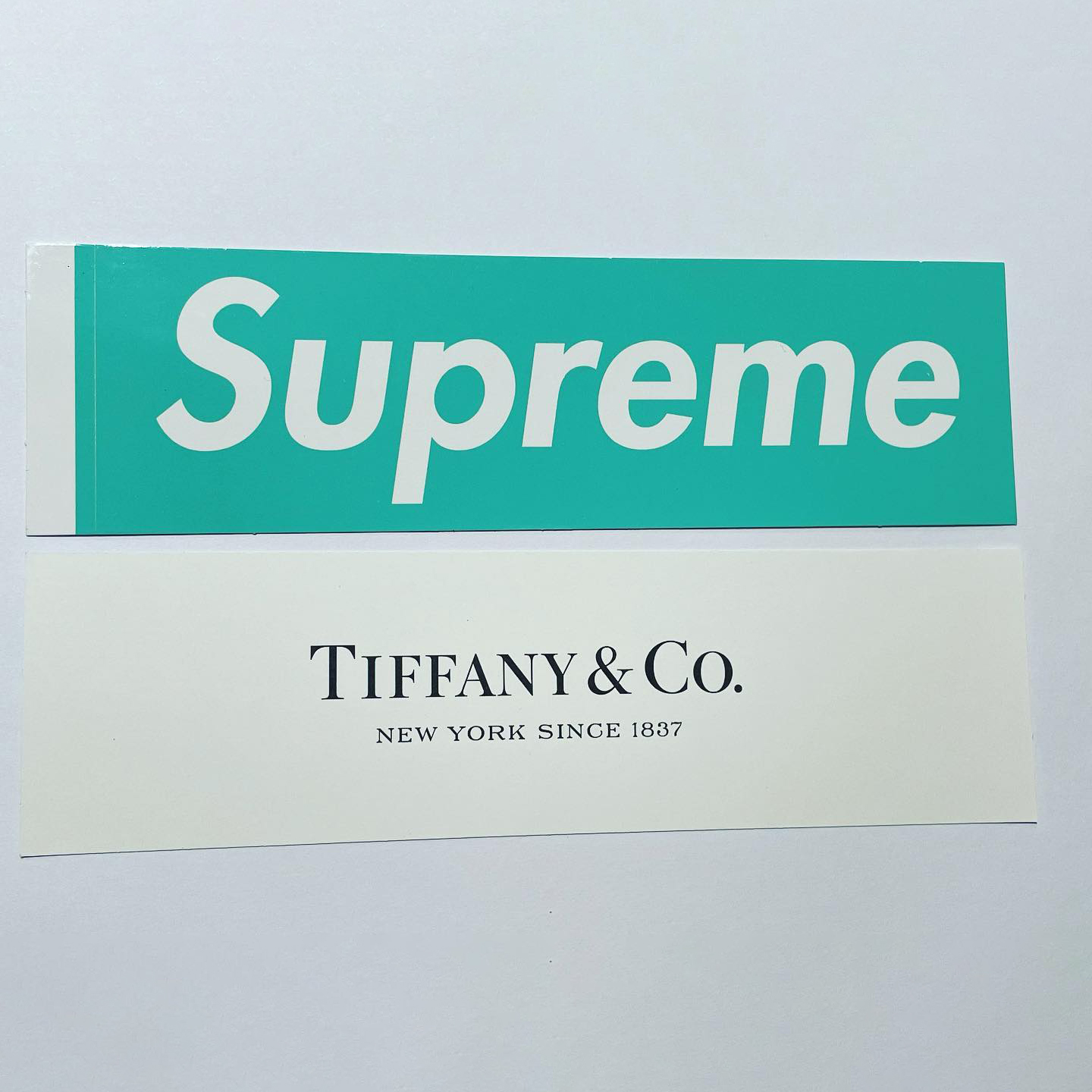 Supreme x Tiffany & Co. Box Logo Sticker