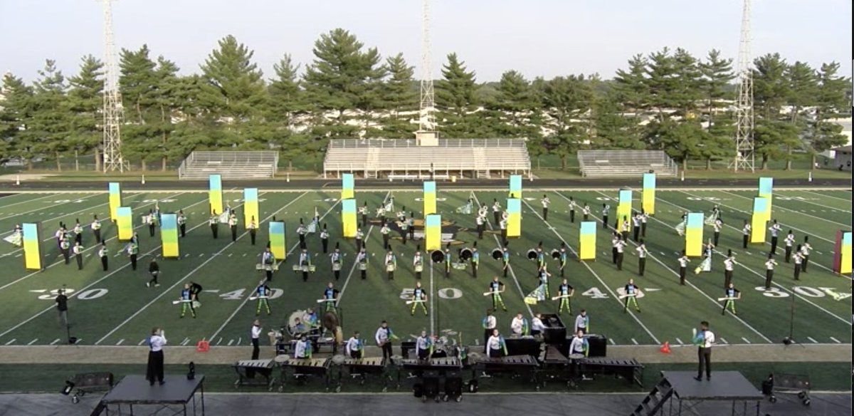 CurtKoehler's tweet photo. The Marching Mustangs have been busy this season with wins at Brownsburg and Avon. Saturday, they received Gold with distinction in music, visual and effect. Next week, Regional in Evansville! @EHSMustangs @EJHSrbbcsc https://t.co/zoMFSraQOn