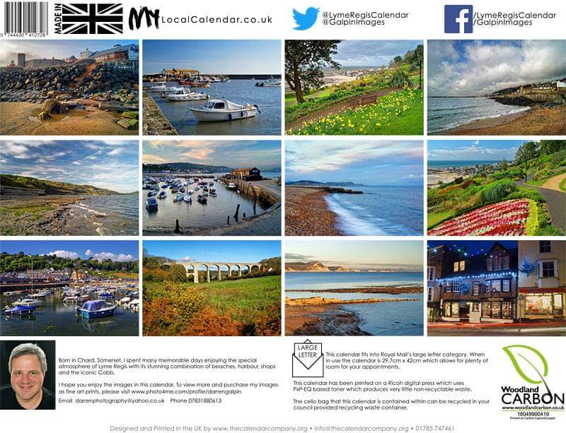 LymeCalendar's tweet photo. Lyme Regis Calendar 2022 purchase online at https://t.co/ZLcJN5XqXF
Price £9.99,  UK delivery charge £2.25, outside UK delivery charge from £4.99, depending on region.
#lymeregis,#lymeregiscalendar,
#lymeregiscalendar2022, #dorset
#calendars,#westcountrycalendars https://t.co/qLq0kiSrQO