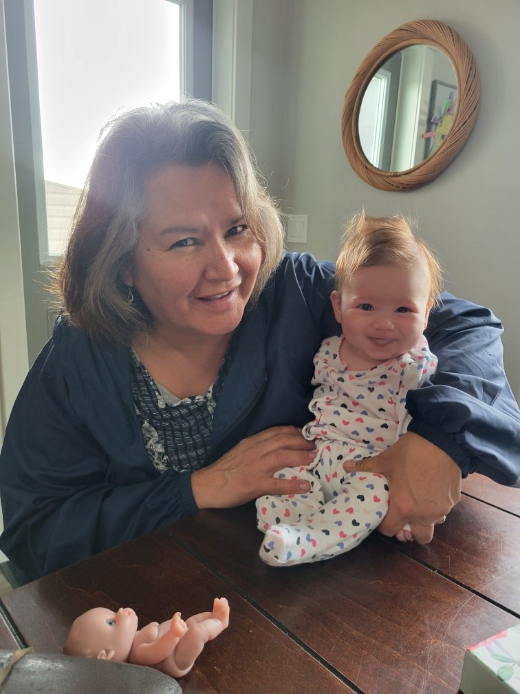 Thankful for these beautiful little  spirits Isla Rose and baby Saige💕 Happy Thanksgiving!