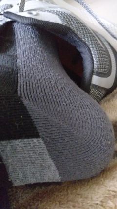 UltimaSox24's tweet photo. @soxdawg Hope you're doing well. It's a good day to slip off shoes and show socks. Big close up view. https://t.co/09zxaQJ5cL