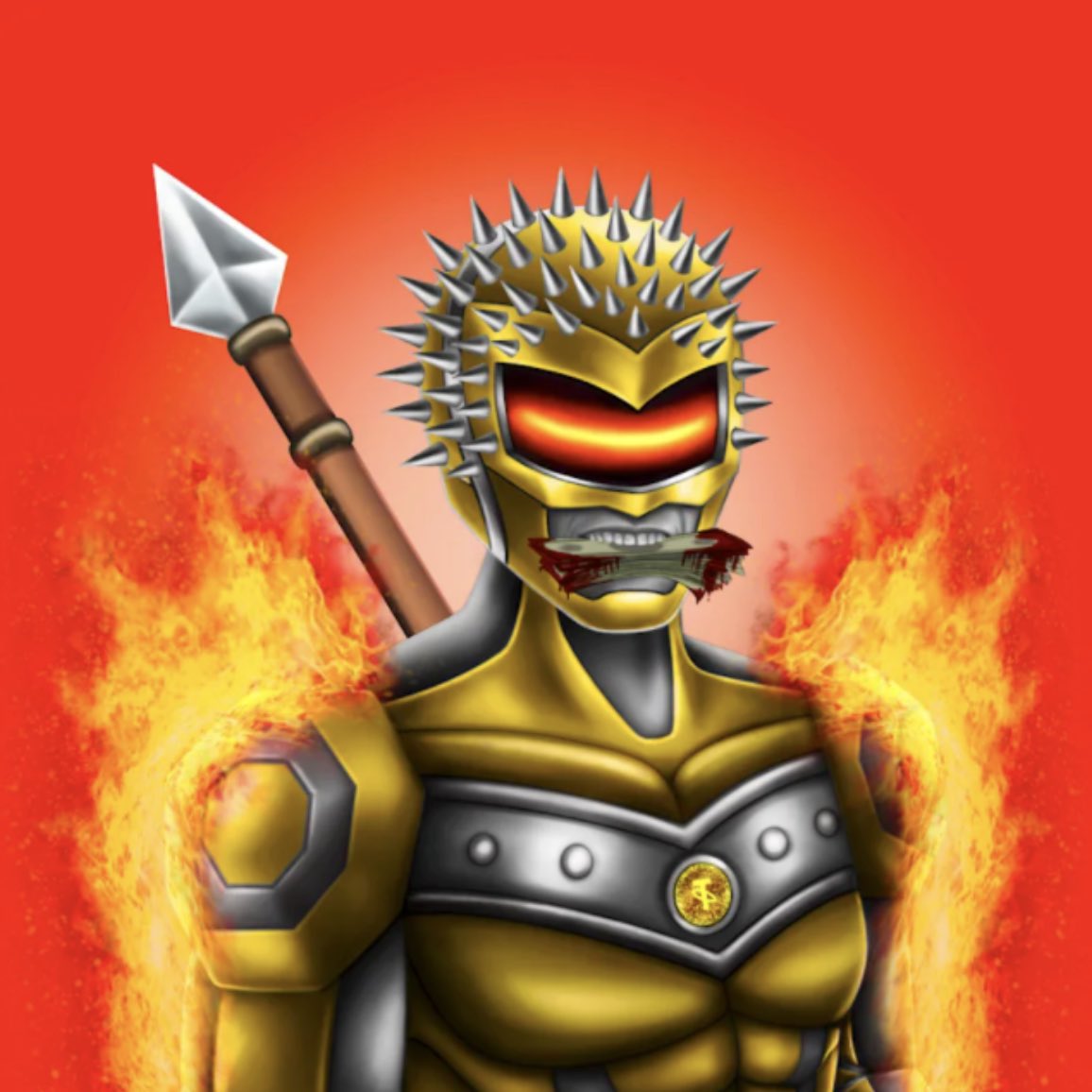 JarrodLitton's tweet photo. @drip_drop_nft @_CryptoRangers morphed version of their current #CryptoRanger - use your #CoinOfDestiny to morph and keep your original ranger as well ๐คฏ๐๐ป https://t.co/i8Qp0ohqRU
