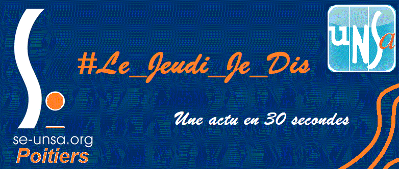 SEUnsaPoitiers's tweet photo. #Le_Jeudi_Je_Dis du @SEUnsaPoitiers
Chaque jeudi, en 30 secondes, un.e militant.e local.e ou national.e du @SE_Unsa se présente et aborde un point d’actualité !
📢📣Jeudi prochain @audrey_lalanne et la direction d'école : loi #Rilhac !
#PPLdirection @Cecile_Rilhac https://t.co/ifqL4S7KCW