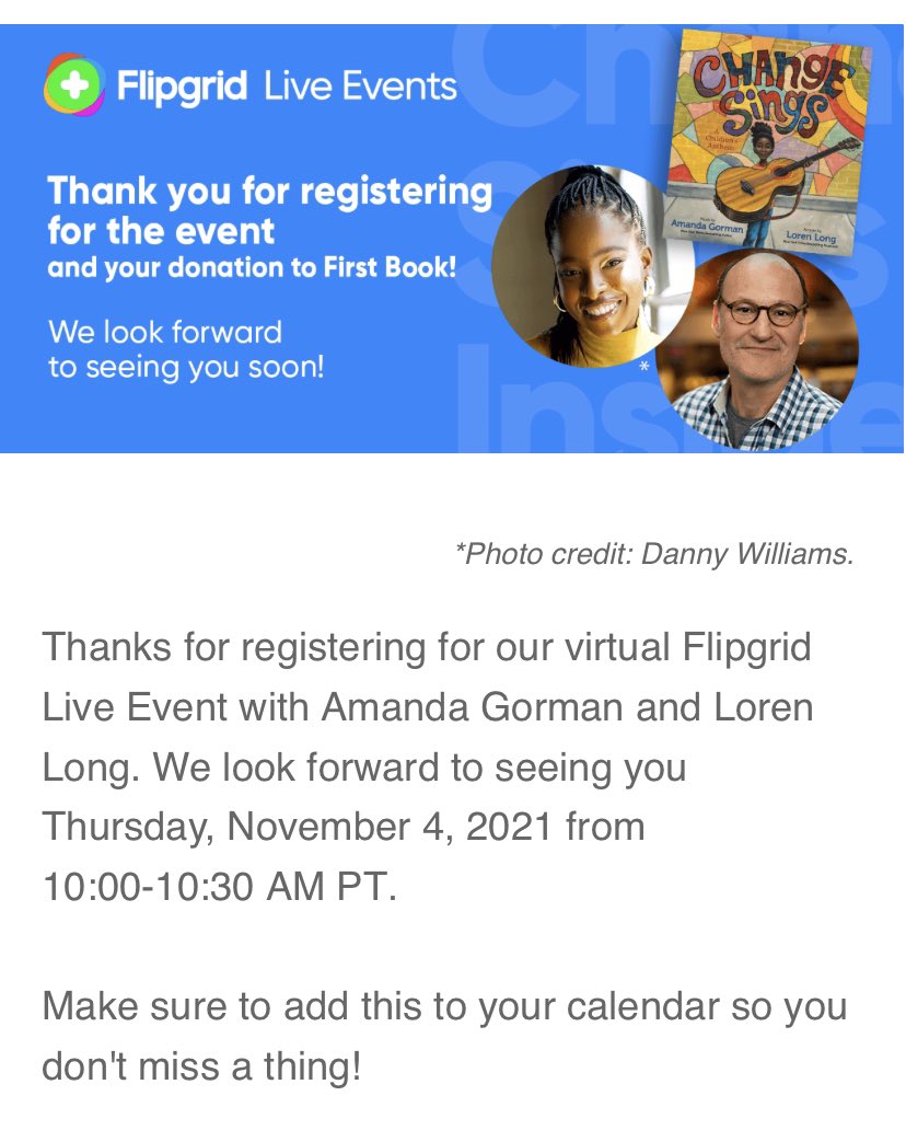 TeacherTipsTees's tweet image. Are you serious @Flipgrid I mean @TheAmandaGorman and @lorenlong 🤩😍 Fellow educators, if you haven’t checked out @Flipgrid live events yet, what are you waiting for?! They are AWESOME and FREE! #flipgrid #flipgridfever