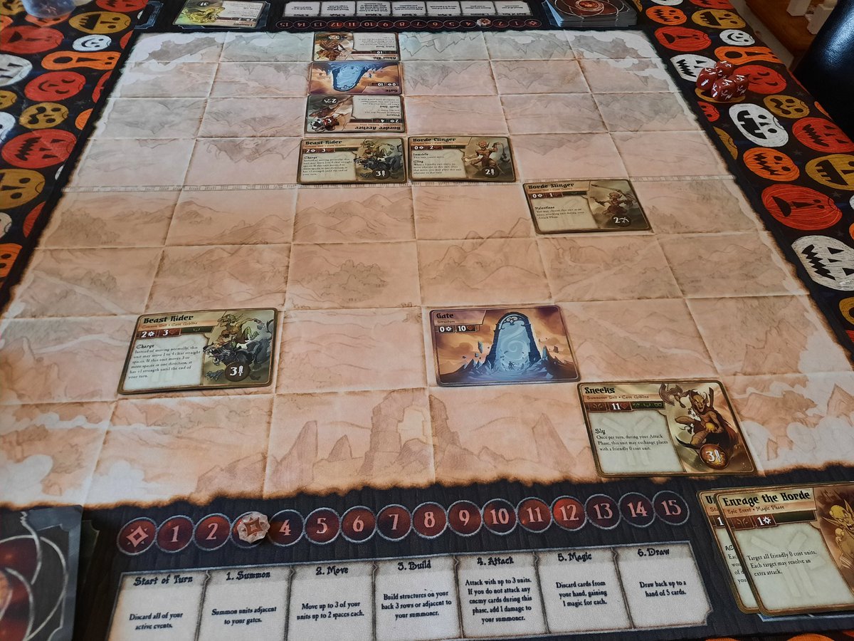 TimothyDWinkler's tweet photo. Rainy days and some new stuff from @PlaidHatGames makes for a great Sunday. The new Summoner Wars mat is so so nice. https://t.co/EktFKv2ypq