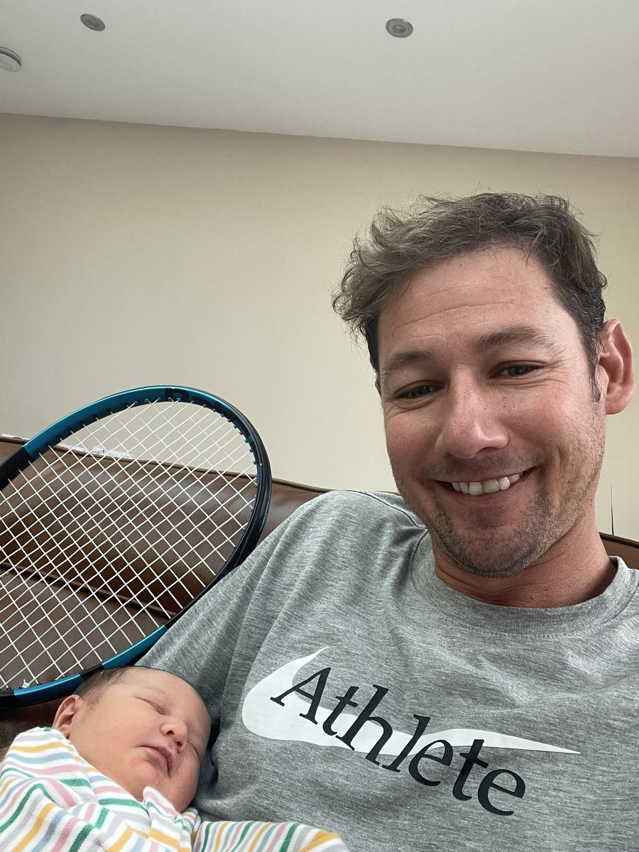 Welcome to the world Frankie, officially the youngest tennis player at our tennis club ❤️🎾🤩 <a href="/the_LTA/">LTA</a> <a href="/cityoftennis/">CityOfTennis</a> <a href="/handwtennis/">handwtennis</a> <a href="/DroitAdvertiser/">Droitwich Advertiser</a> <a href="/babolat/">Babolat</a>