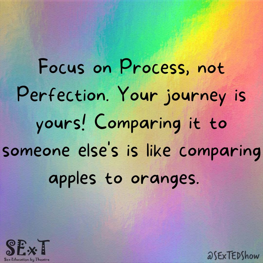 Comparing other people's best moments to your worst moment is unfair. Don't do that to yourself. And who knows? What looks like their best moment could be their worst. 

#worldmentalhealthday #covid_19 #revolutionizesexed #sextedshow  #depressionawareness #depression