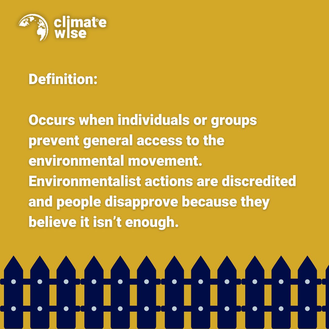ClimateWise1's tweet photo. What is environmental gatekeeping? #environmentalgatekeeping #environmentalinclusivity #climateaction https://t.co/fRbycn8taX