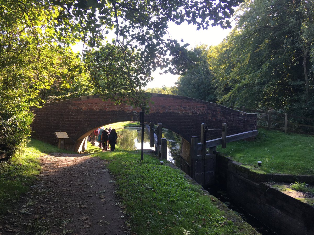 doristhehat's tweet image. Wonderful wandering along the Cuckoo Way and Chesterfield Canal in the autumn sunshine. Nice to see #OSBenchmark on bridge 34 @CanalRiverTrust