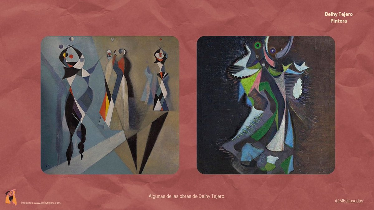 MEclipsadas's tweet photo. 🎨Durante su carrera profesional buscó el reconocimiento artístico de las vanguardias y recibió varios galardones en diversas exposiciones nacionales.

#DelhyTejero #MujeresEclipsadas https://t.co/9IfHDdflGv