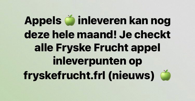 #fryskefrucht #nowaste #friesstreekproduct #mienskip #appelsap #fryslan
