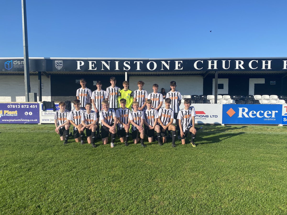 New kit day for the u17’s, big thanks to Penistone Scaffolding for the sponsorship. A strong comfortable win too, just to top the morning off. UTC ⚽️⚫️⚪️⚫️⚪️