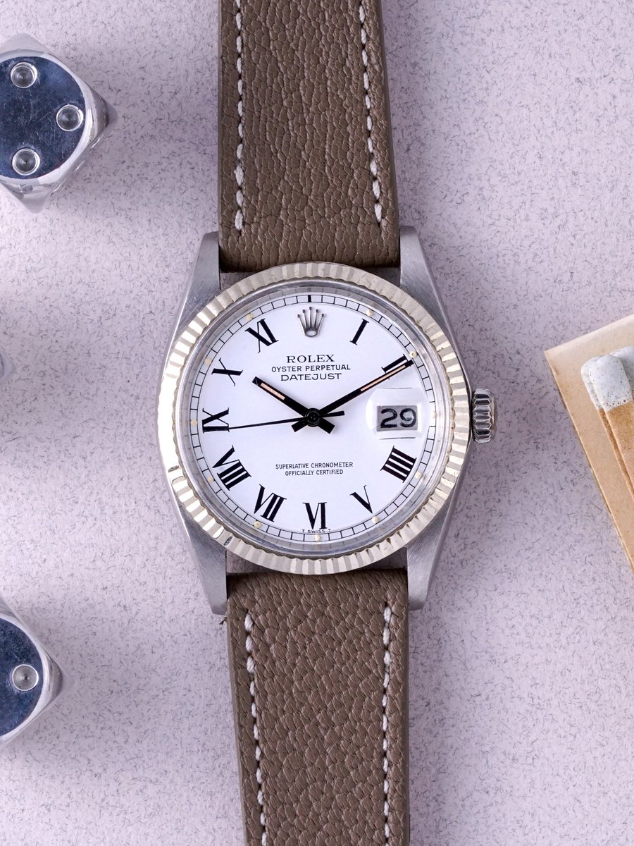 1978 Rolex Datejust (Ref. 1601) "Buckley Dial"

craftandtailored.com/collections/cu…

#rolexdatejust #datejust1601 #vintagedatejust #rolex #vintagerolex #rolexwatch #watch4sale #watchuseek #craftandtailored #hodinkee #chrono24 #vintatestyle #datejust #buckleydial