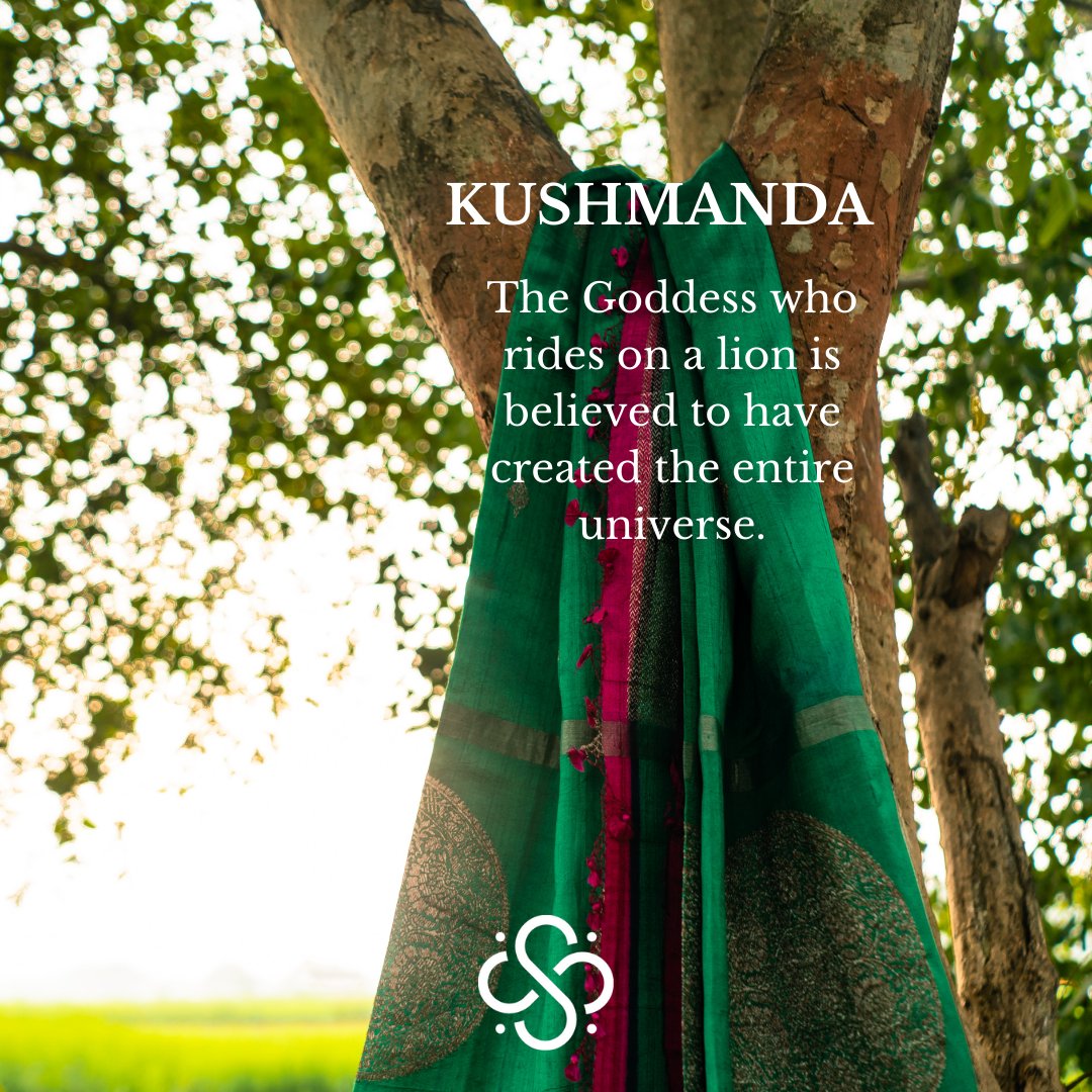 Day 4
Fourth day of Navratri is blessed by Goddess Kushmanda, the source of all energy in the universe. She, who is the creator of the universe may shower a pure and devout mind. Celebrate the elegance and vigorous 9 Avatars of Maa Durga with Shanti Banaras.

#Iamshanti #Navratri