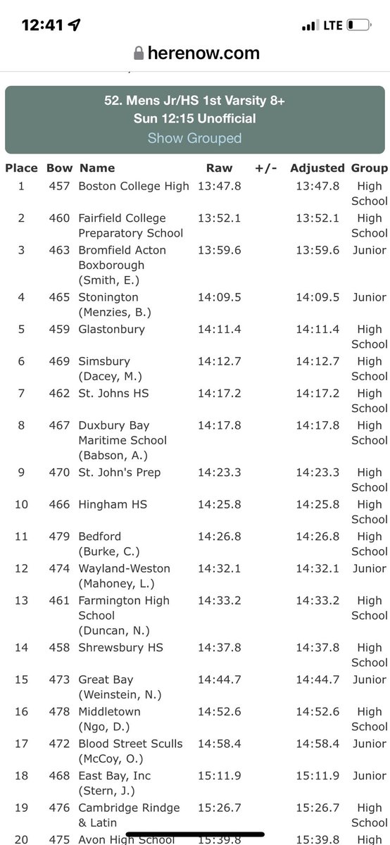 BCHighRowing's tweet image. Great way to finish the day. ⁦@BChighathletics⁩ ⁦@BCHigh⁩