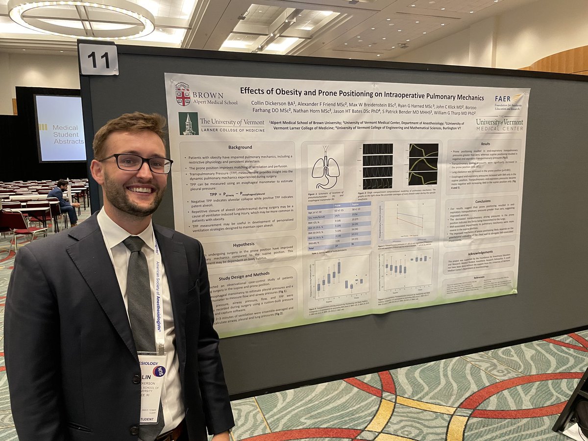 collindickrson's tweet photo. Showing off some science at #ANES21! I’d highly recommend to any junior med students to check out the MSARF program through @FAERanesthesia https://t.co/0XKbuaowS8