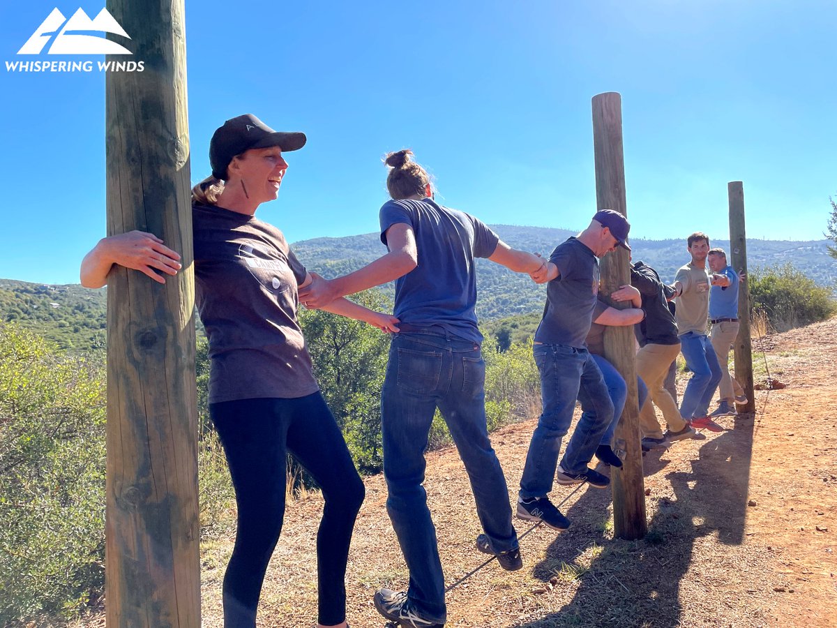 WhispWinds's tweet photo. CampFi joined us for the first time this weekend! They were an amazing group and we loved team building with them on our low ropes ๐๐คผ๐ผโโ๏ธ๐ฅพโฐ
#WhisperingWinds #WWCCC #teambuilding https://t.co/Vw5tt3Q781