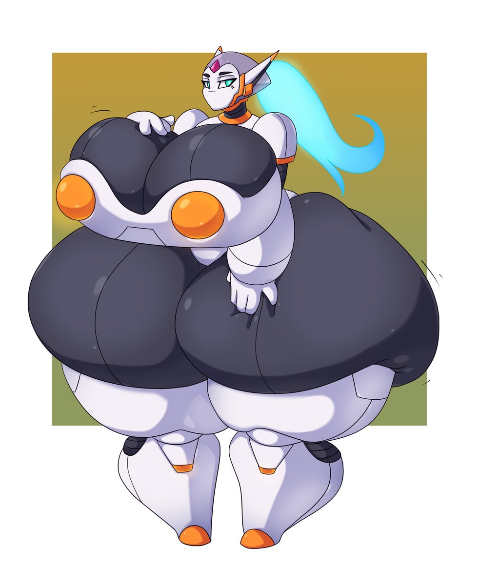 For the fella who adopted the big booty robo, here's a front view. 