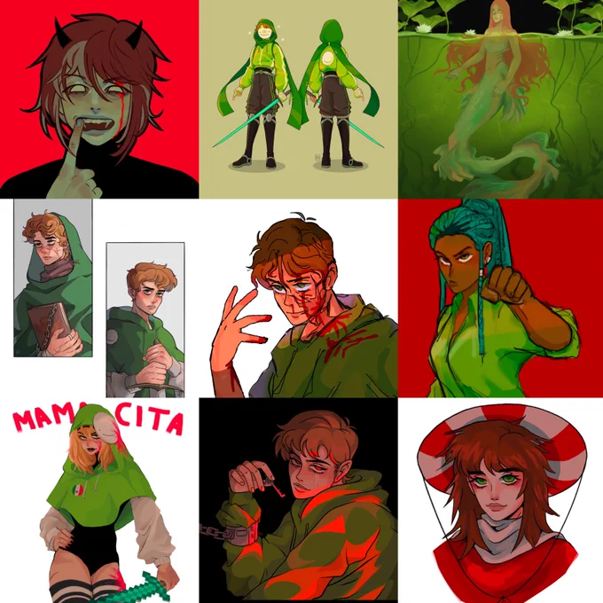 Going back into my red/green art era is SO TEMPTING 