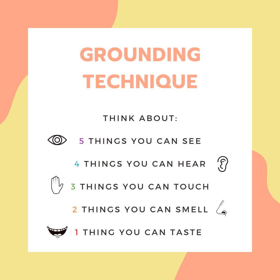 One of our top tips for good #selfcare is to practice meditation, here’s one of our favourite grounding techniques you can use anywhere #WMHD2021 #WorldMentalHealthDay #mentalhealth