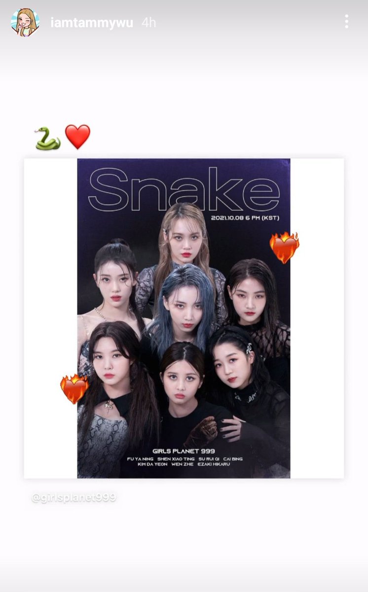 10.10 - Tammy re-postou a foto do team snake nos stories, dando apoio as meninas!

print: <a href="/dayeon_brasil/">Dayeon Brasil 🐿️🎸</a>