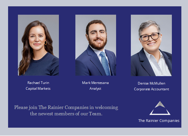RainierCos's tweet photo. Welcome Rachael, Mark and Denise!
#RainierCompanies #newemployees #YayTeam https://t.co/3G22aGdlTD