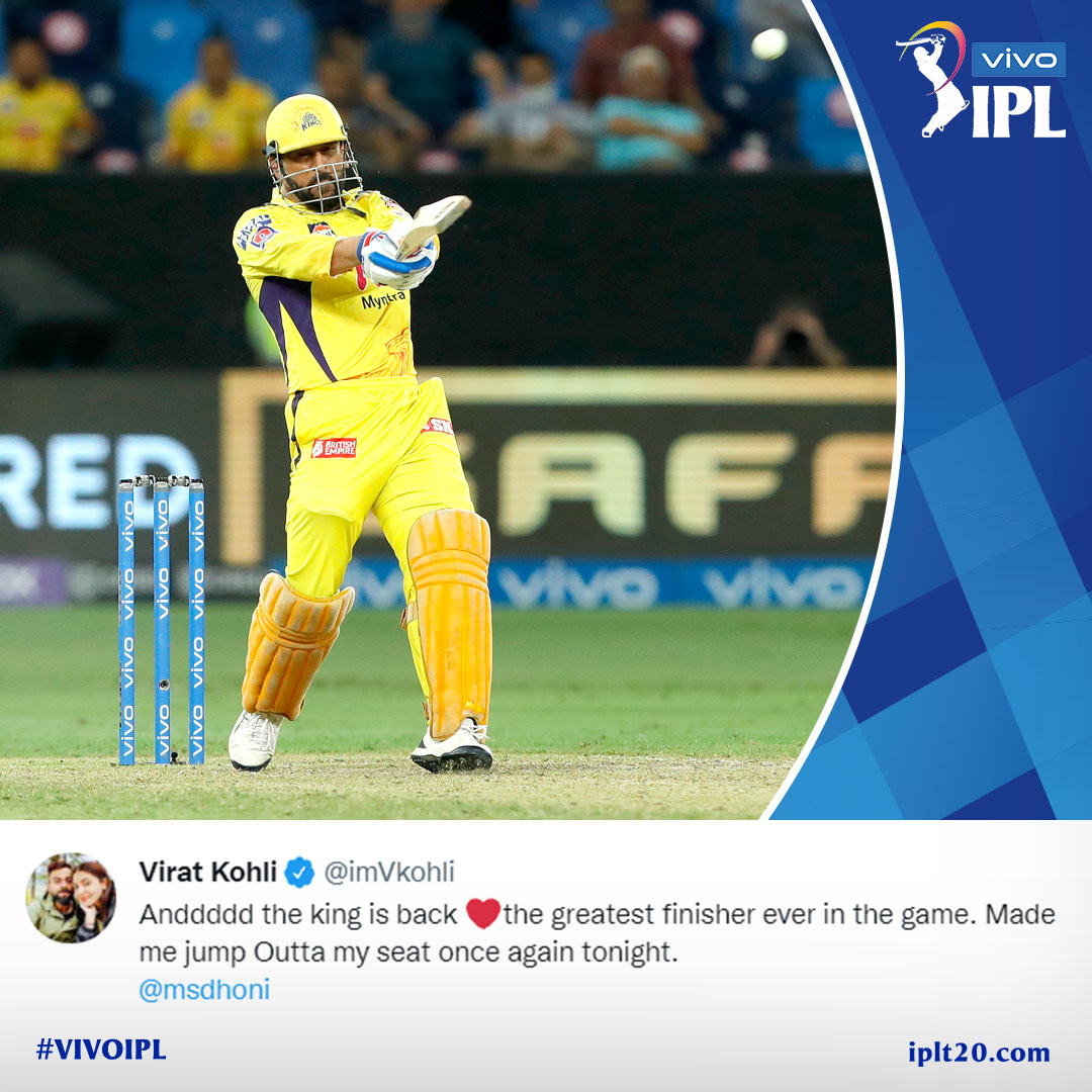 IPL's tweet image. What it feels to be an MS Dhoni fan 😃😃

#VIVOIPL | @imVkohli | @msdhoni