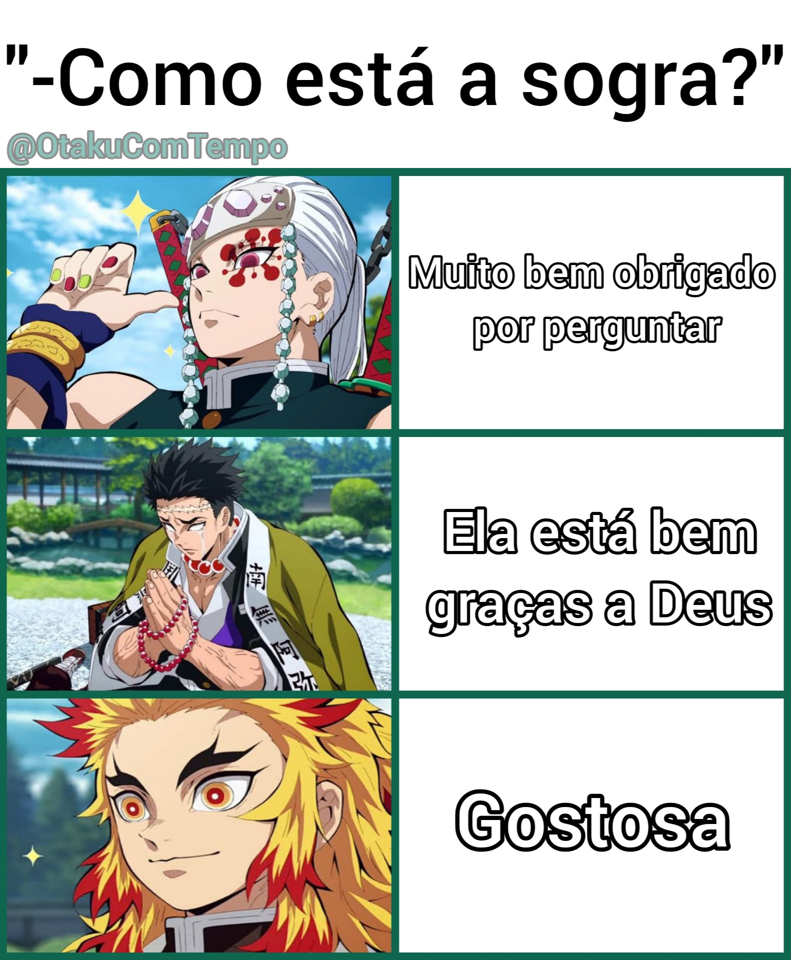 OCT - Memes de Animes (@OtakuComTempo) / X