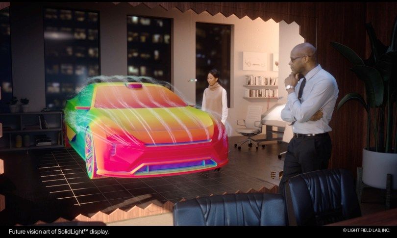 RyanBellGuide's tweet photo. Powered by a combination of the company’s proprietary #WaveTracer hardware and software, each 28-inch #SolidLight Surface Panel can contribute up to 2.5 billion pixels to each #3D object.

#LightFieldLab Unveils Modular #Holographic Video Wall - @VRScout https://t.co/hC2ypE06o6 https://t.co/dVr4PzkGvK