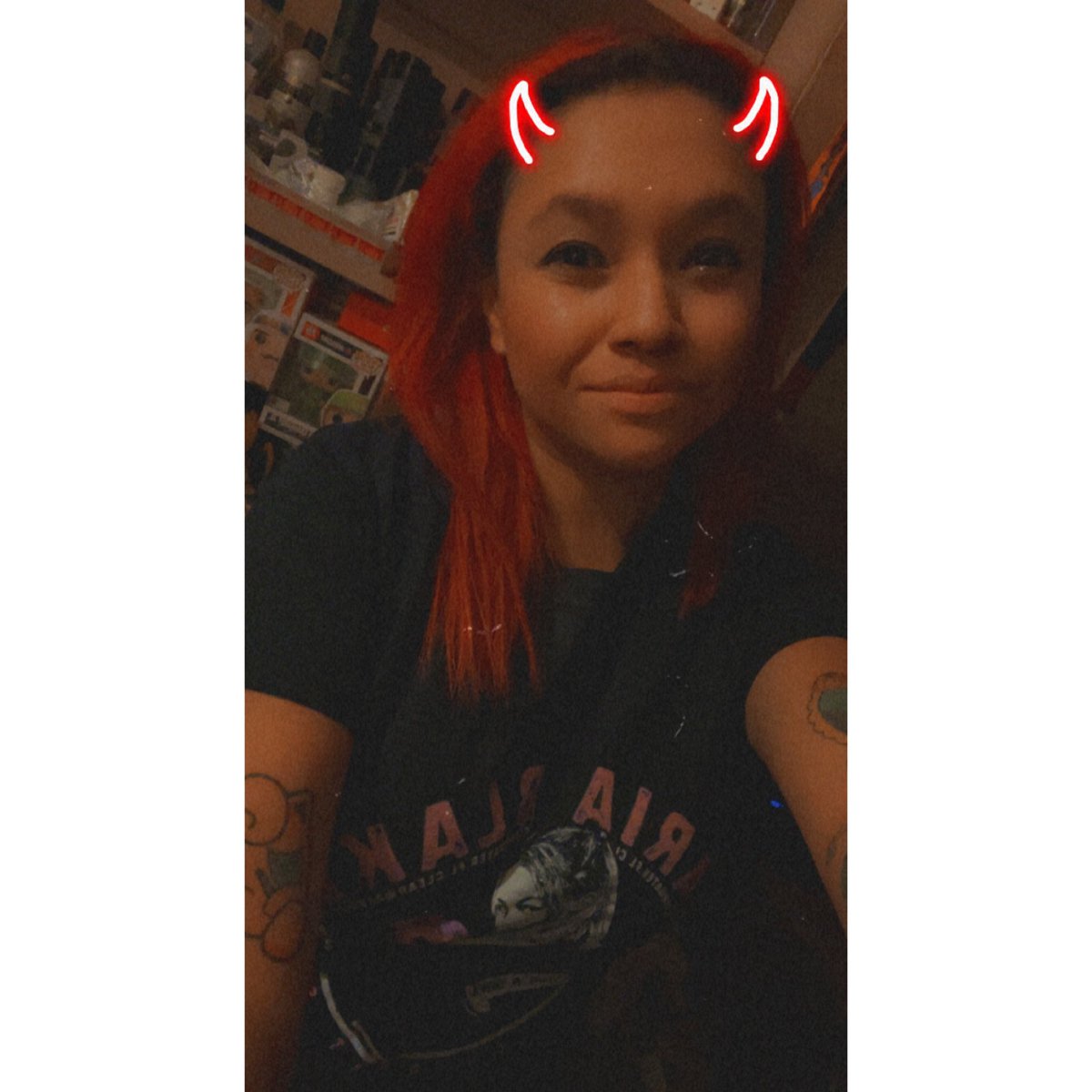 DanielsAmigos's tweet photo. I took these yesterday. Lame face, cool shirt. @ImAriaBlake Hope you’re all having a good day! https://t.co/wU7Wc4qOPb