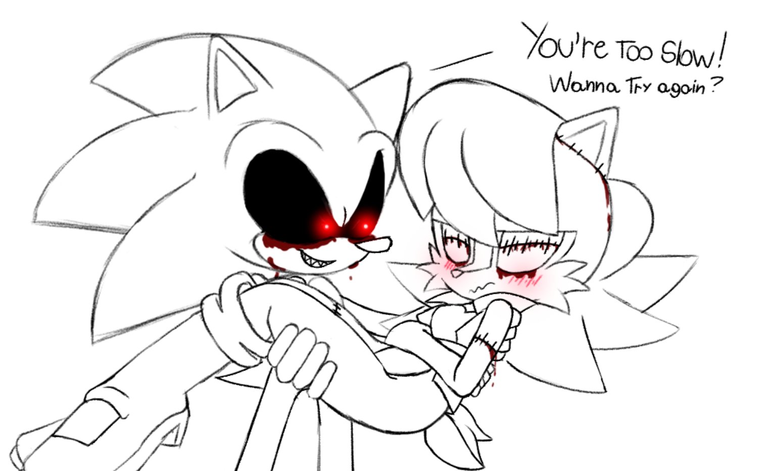 You're Too Slow, Wanna Try Again? (Sonic.EXE)