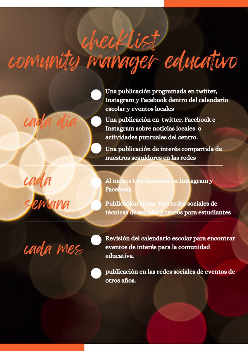 Mamencuevas216's tweet photo. Mi checklist para el comunity manager educativo es un poco básico, pero es un punto de partida 😜
#EduCMooc https://t.co/WfSEwtJenw