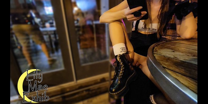 Just chillin' out on the bar patio...I forgot how short my skirt was, lol. #flashing #exhibitionism #exhibitionist<a href="/tag/nopanties"class="tags"><span>#nopanties</span></a><a href="/tag/nsfw"class="tags"><span>#nsfw</span></a><a href="/tag/exhibitionist"class="tags"><span>#exhibitionist</span></a><a href="/tag/hotwife"class="tags"><span>#hotwife</span></a><a href="/tag/flashing"class="tags"><span>#flashing</span></a>