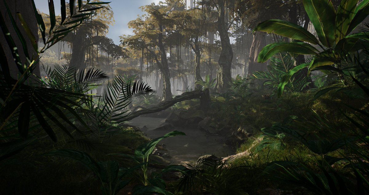 Working on new foliage for my environment. I created more types of trees and diffrent kinds of plants!
There's still a lot to do but I'm pretty happy with the way things are going!

#speedtree #madewithunreal #gamedev #gameart