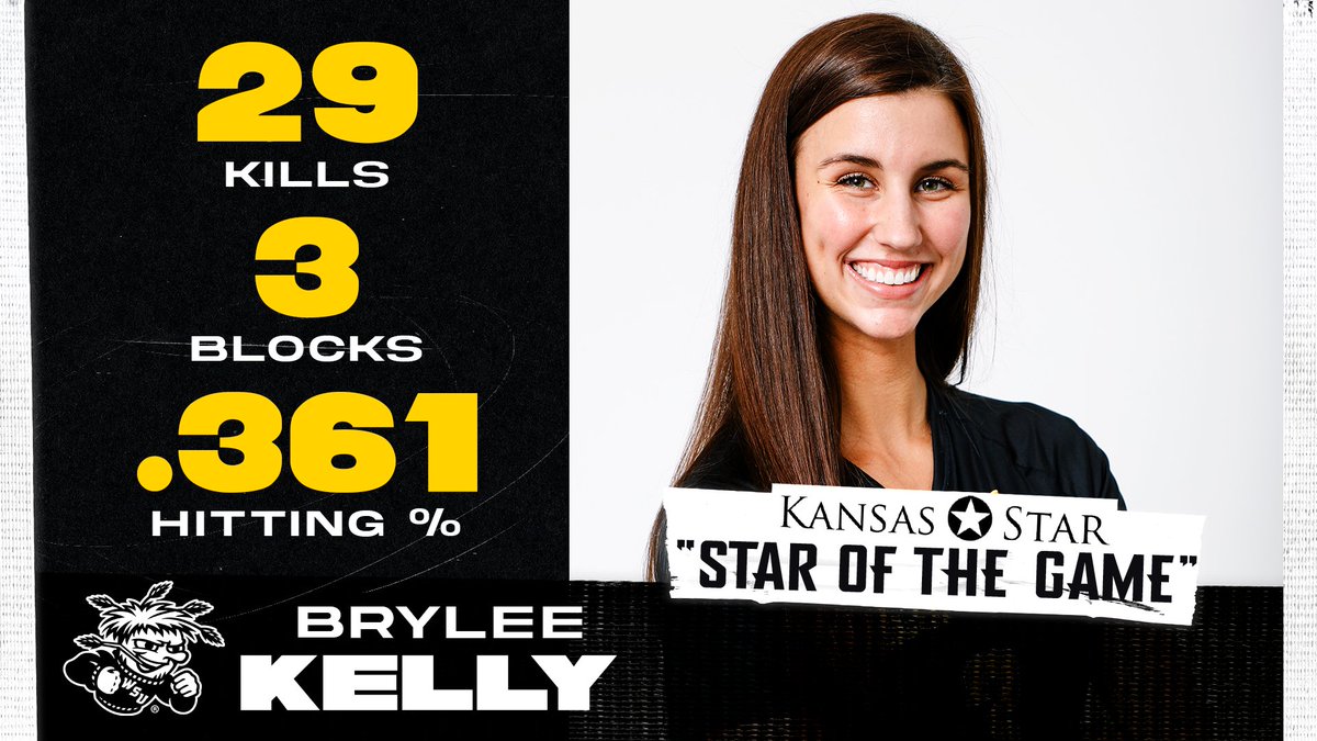 Brylee etches her name in the record book 📚 

The 29 kills for <a href="/brylee_kelly/">Brylee Kelly</a> is the second-most in Shocker volleyball history!