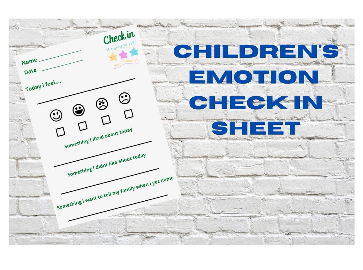 HelpingPrinting's tweet image. Excited to share the latest addition to my #etsy shop: Childrens Mental Health Check In Worksheet Emotions Feelings Mental Health Awareness Teaching KS1 Reception #childrens #mentalhealth #school #anxiety #mindfulness #sen #feelings #emotions #worksheet etsy.me/3oPdMIT