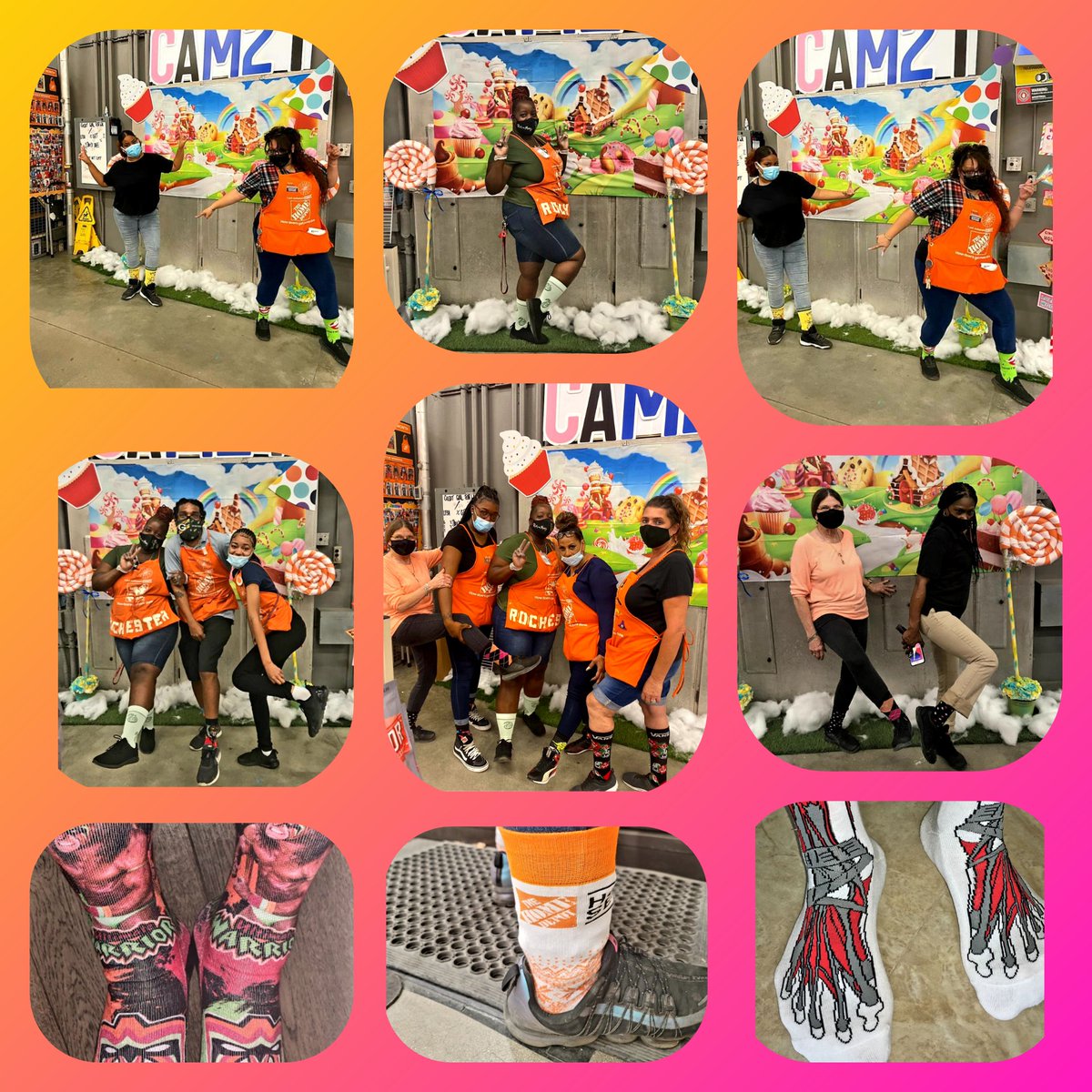 Cashier Appreciation 🎉 Crazy Sock Day 🧦🤪😜😝 #CAM2021 #Store6372