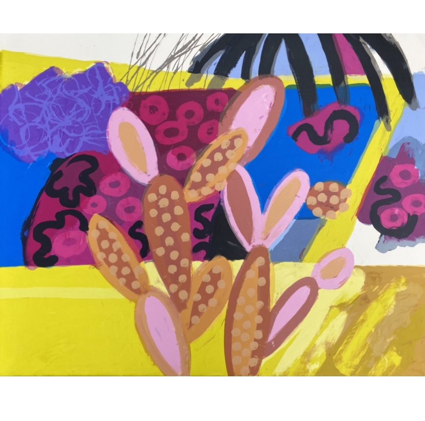 this fab pink #cactus is one of my favourite pieces from this year - see it at #Battersea <a href="/AAFLondon/">Affordable Art Fair UK</a> Oct 20-24 Stand L4 #painting #sculpture #glass #abstractart #artforsale #artfair #buyart #contemporaryart #artforinteriors #artcollector #seascapes