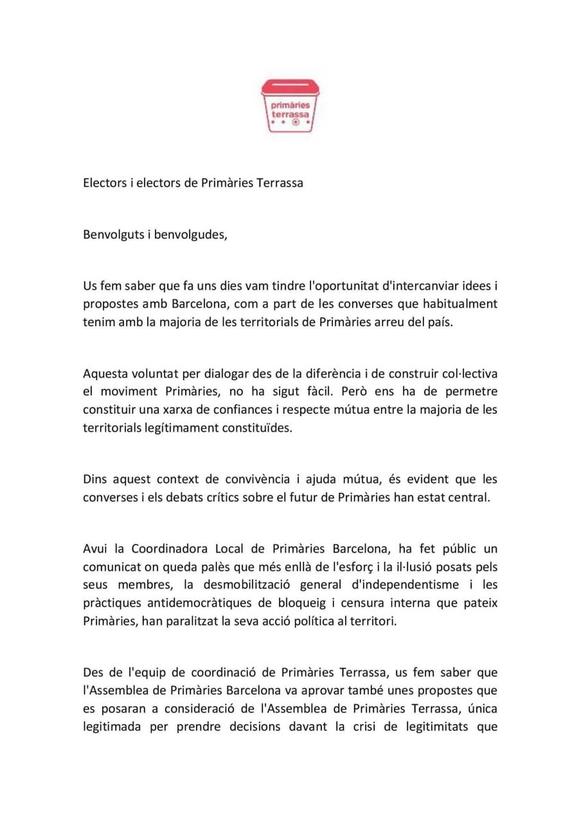 Primàries Terrassa - Primàries Catalunya tweet media