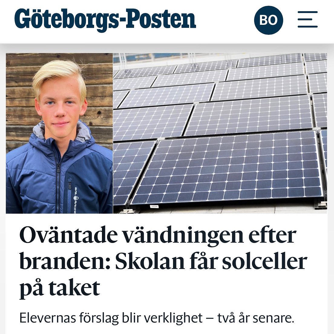 En inlämningsuppgift för två år sedan blir nu verklighet. Bra jobbat <a href="/wokdahl/">William Okdahl</a> m.fl. 😊🌱