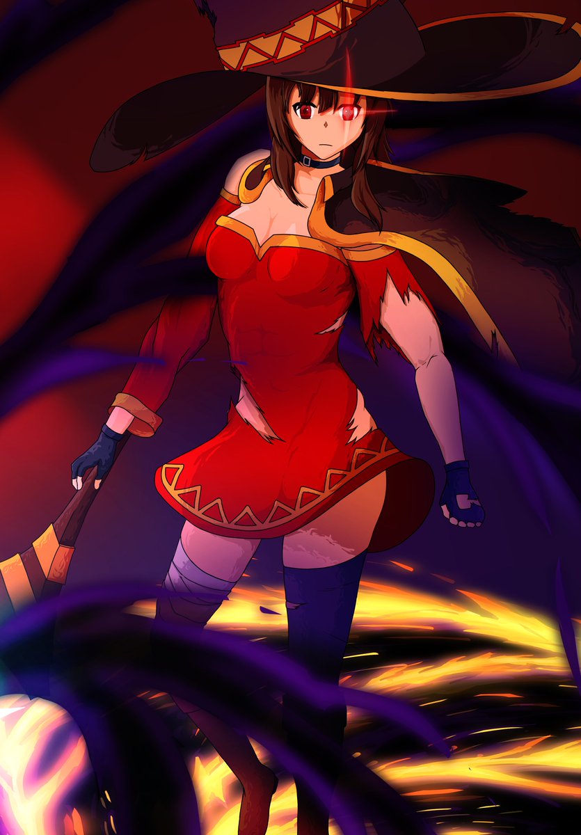 alfonsillust's tweet photo. Ultimate Arch wizard Megumin https://t.co/QCmpUzjbGl